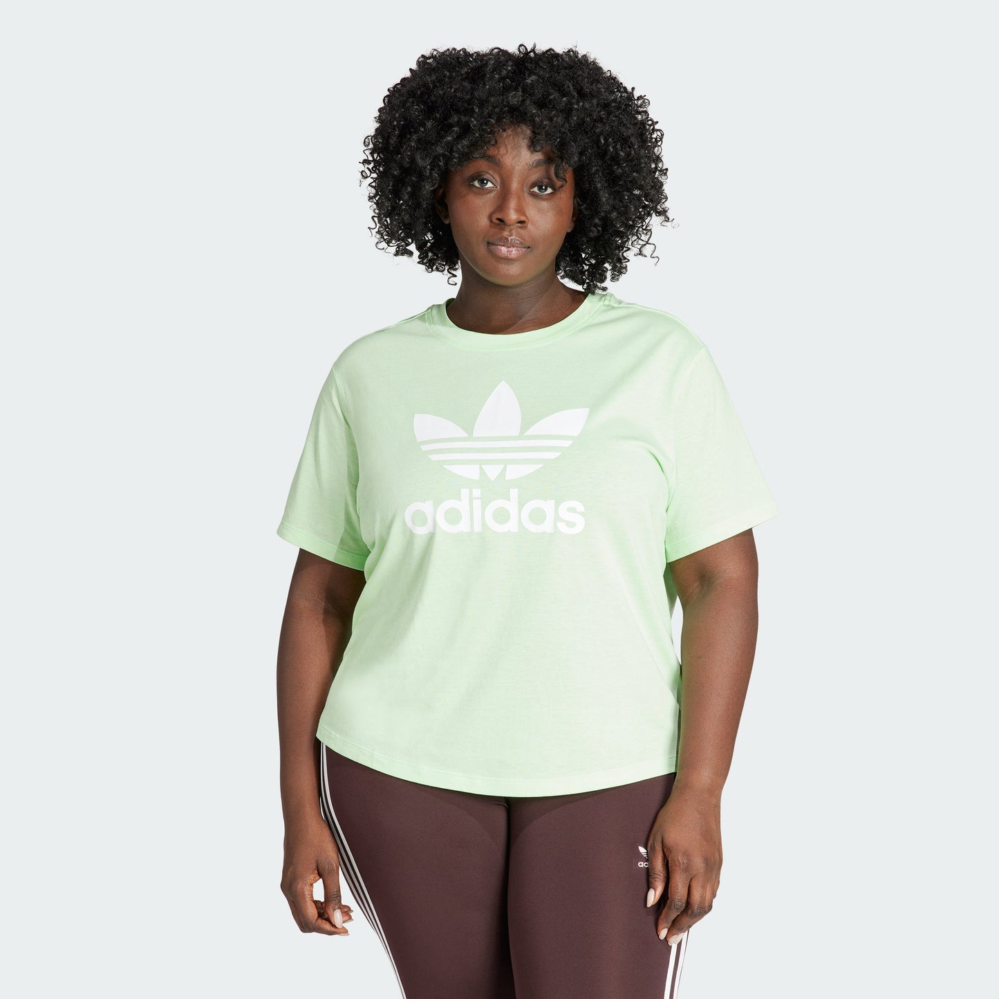 Women's adidas Adicolor Trefoil Boxy Tee (Plus Size)