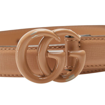Gucci GG Marmont Belt Size 70/28 Beige Leather