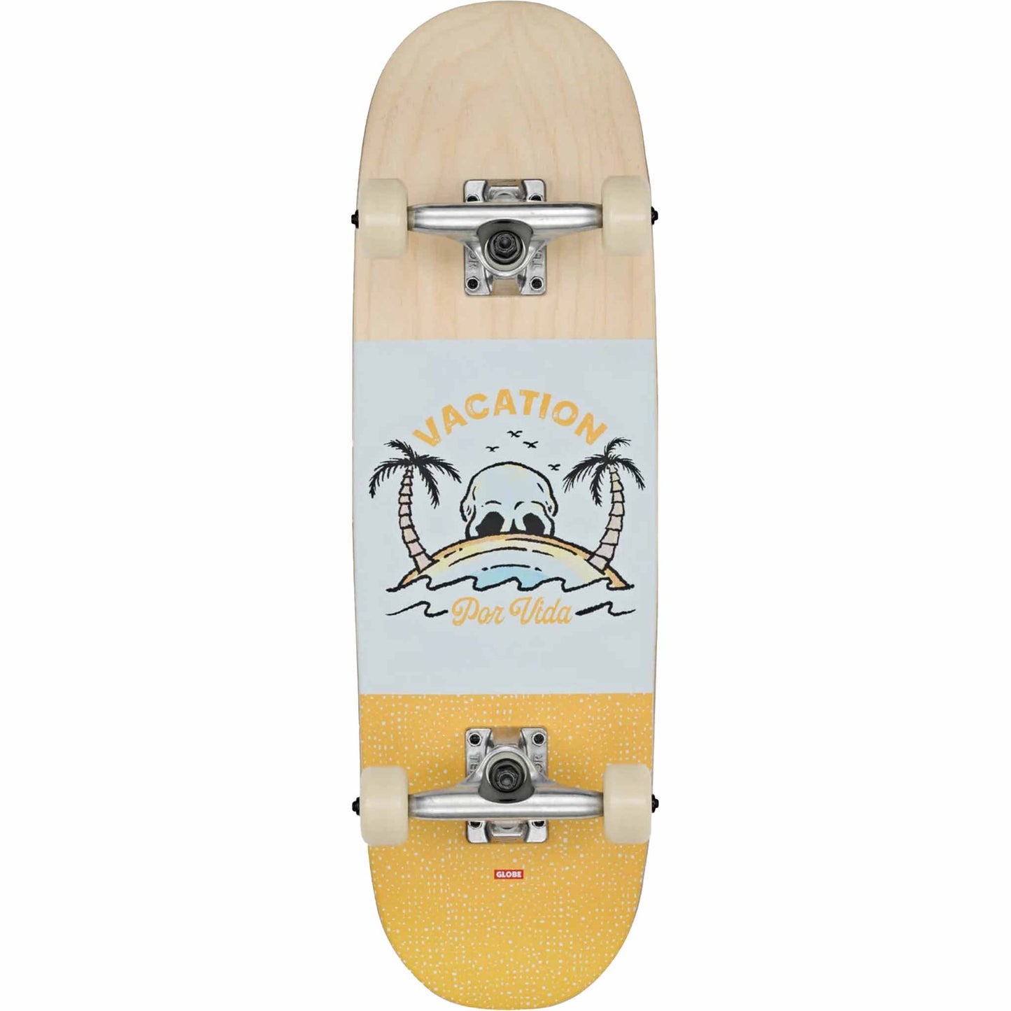 Globe Kids Softie Mini Skateboard Complete Natural Por Vida 7.9"