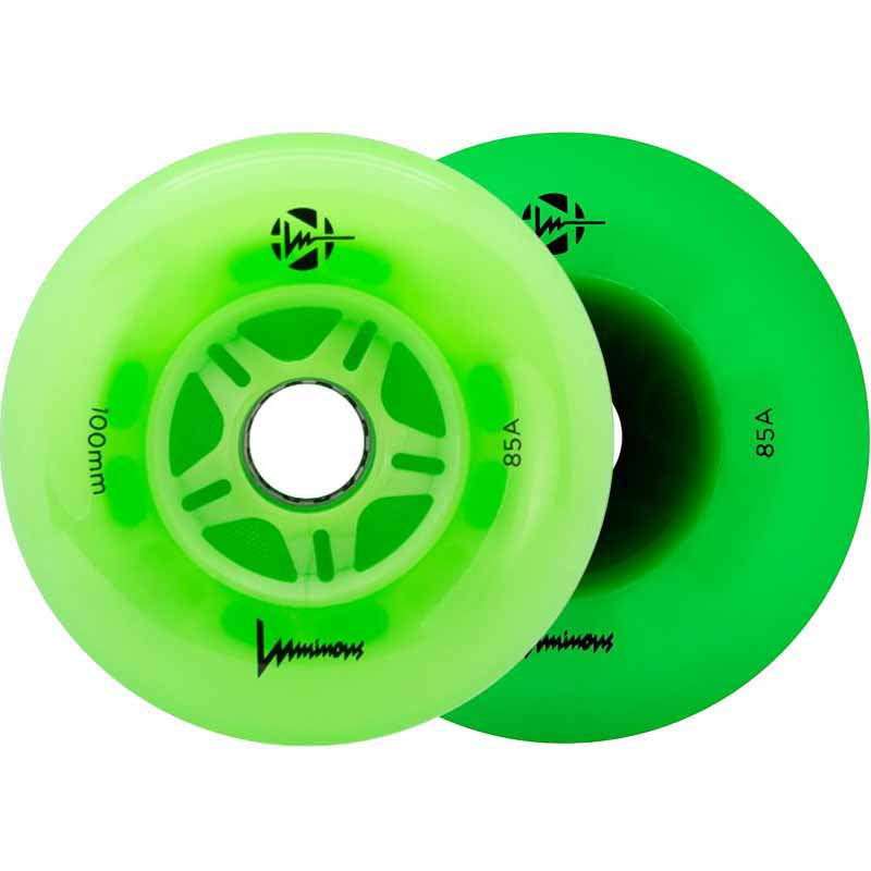 Luminous LED 100mm/85A Wheels (Pack of 3)