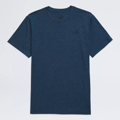 The North Face - Men's Short Sleeve Tri-Blend Tee - Shady Blue White Heather
