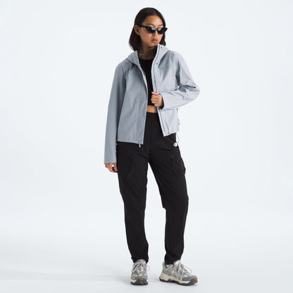 The North Face - Voyage Rain 3L Hooded Jacket - Women's - Frost Grey