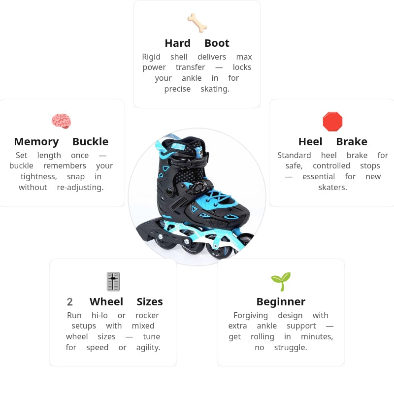 Flying Eagle S9 Dynamo Blue Kids Skates