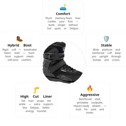 Seba CJ2 Prime Black Boot Only