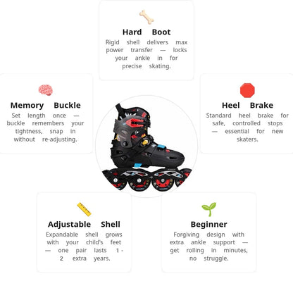 Flying Eagle S6S Pro Sonos Black Kids Skates