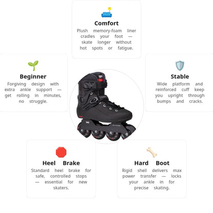 Flying Eagle BKB B9 Ranger Black Skates