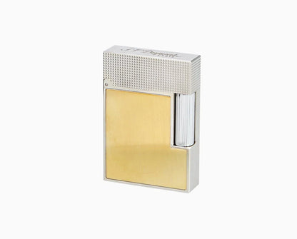 Ligne 2 Small Platinum And Brushed Gold Lighter/Briquet C18601