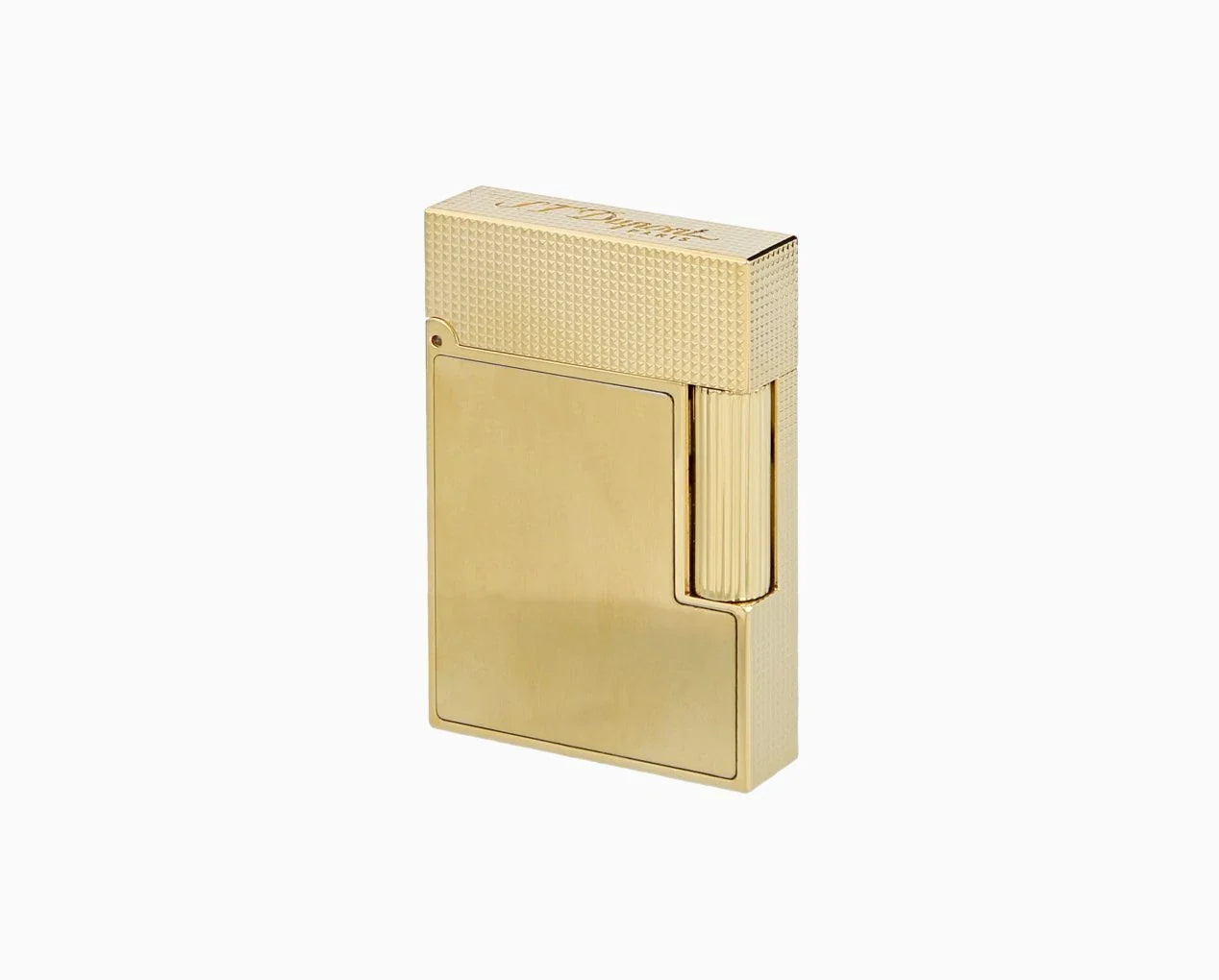 Ligne 2 Small Brushed Yellow Gold Lighter/Briquet C18602