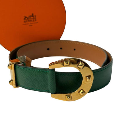 Hermes Horse Schubert Horseshoe GD 70 Vintage Belt