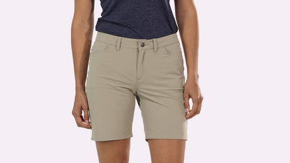 Patagonia Women's Skyline Traveler Shorts - 8" Pantalone corto tecnico da donna Sabbia Oat Tan