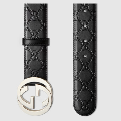 Men's GUCCI Signature leather belt