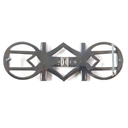 Hermes Touareg Hand Engraved Design Chrome Color Leather Use Belt Buckle SV 925