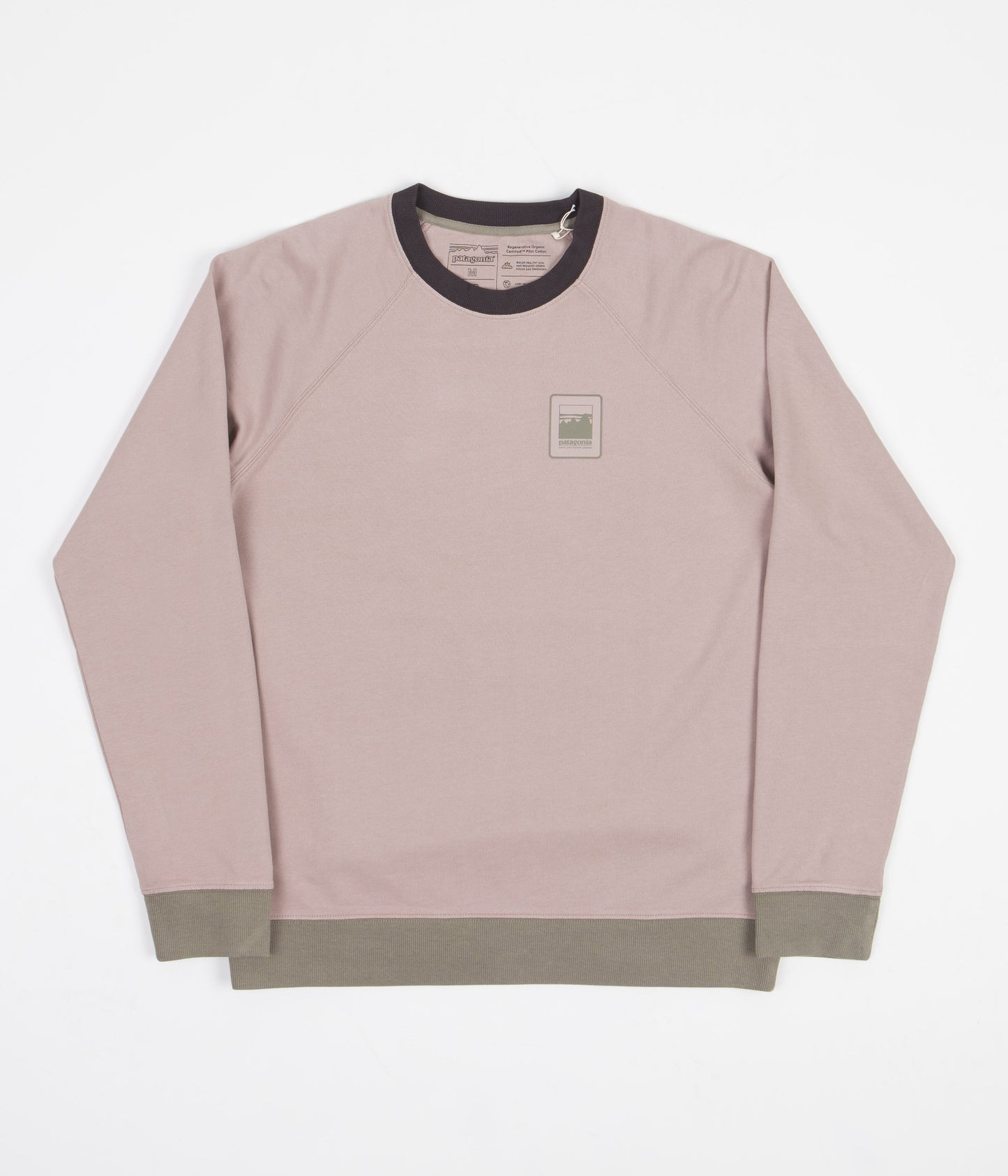 Patagonia Felpa girocollo uomo Men's Alpine Icon Regenerative Organic Cotton Crew Sweatshirt Stingray Mauve