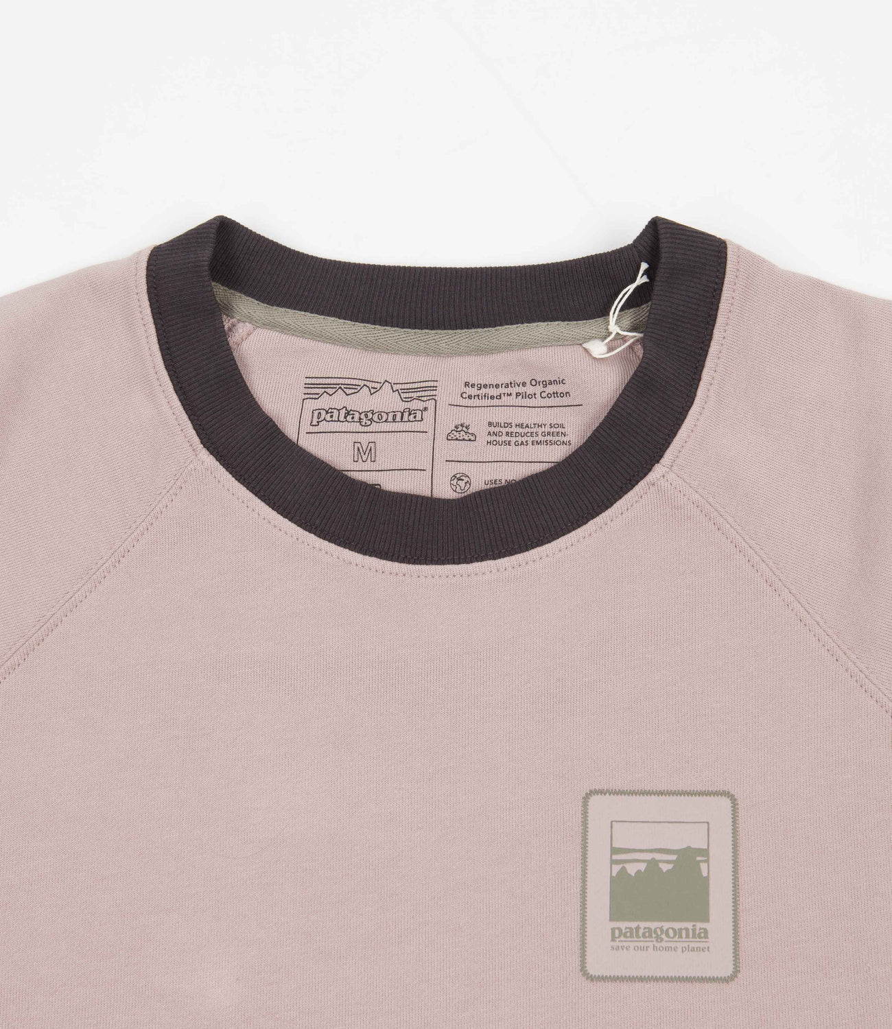 Patagonia Felpa girocollo uomo Men's Alpine Icon Regenerative Organic Cotton Crew Sweatshirt Stingray Mauve