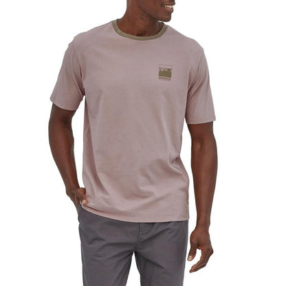 Patagonia Men's Alpine Icon Regenerative Organic Cotton T-Shirt Uomo Stingray Mauve