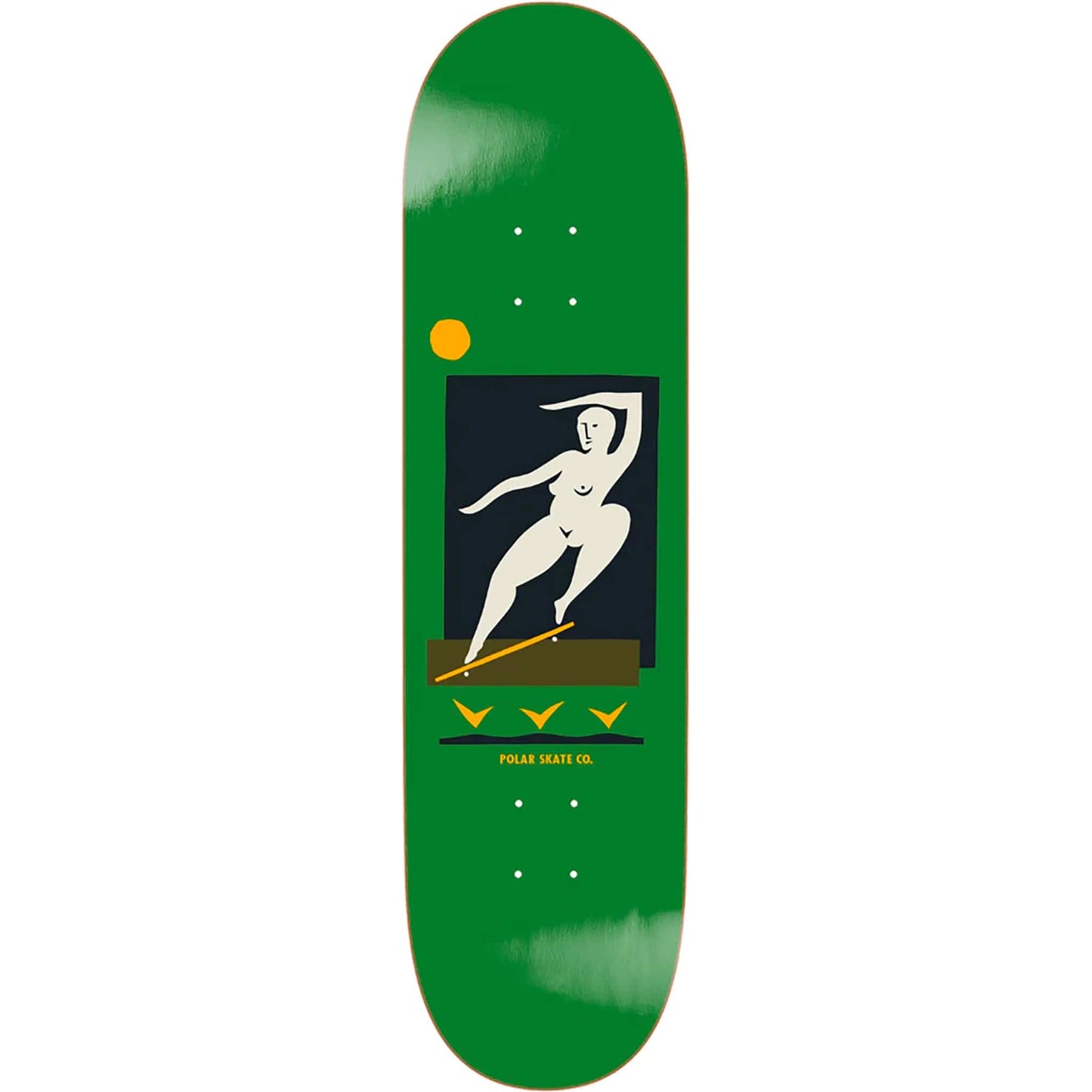 Polar Team BS Smith Green Skateboard Deck 8.25"