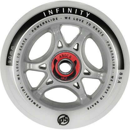 Powerslide Infinity RTR ABEC9 Spacer 90mm/85A Wheels (Pack of 4)