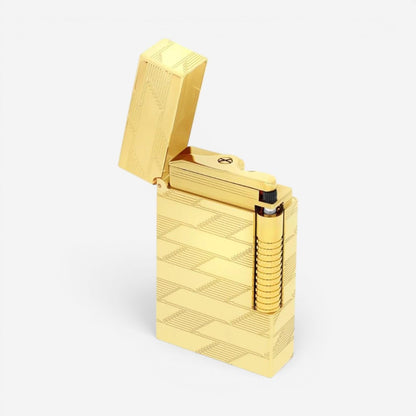 S.T. Dupont LeGrand Monogram 1872 Yellow Gold Lighter C23178