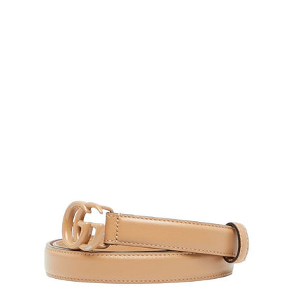 Gucci GG Marmont Belt Size 70/28 Beige Leather