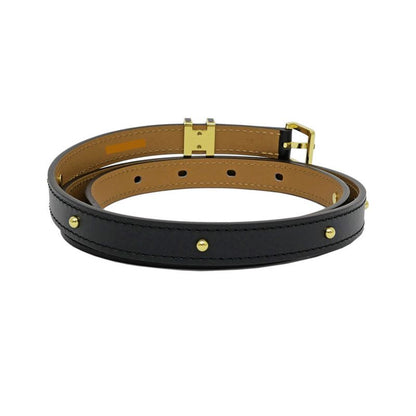 Hermes Belt Pop H Courte 15 85 Black Gold Hardware